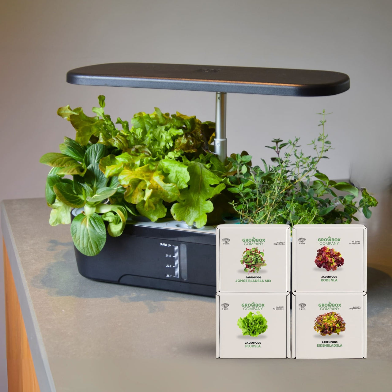 Growbox 6-Pods Middel - varianten